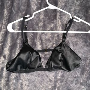 VS black silky bralette